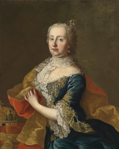 Portret van Maria Theresia (1717-1780) door Workshop of Martin van Meytens